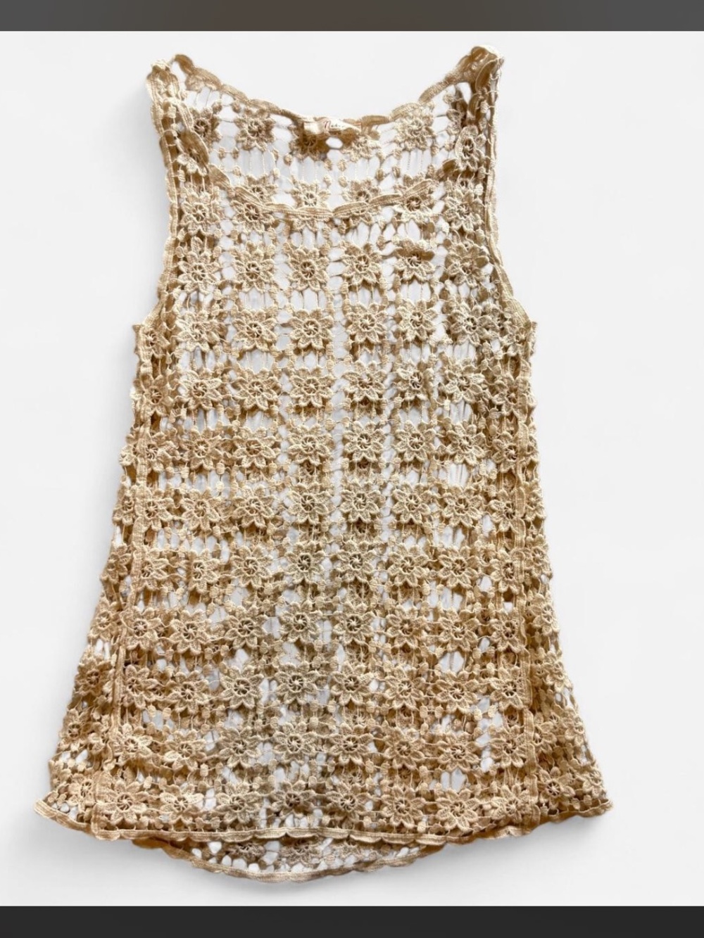 Vintage Floral Lace Crochet Top <3